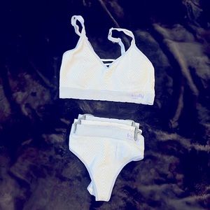 Bralette and panties set.